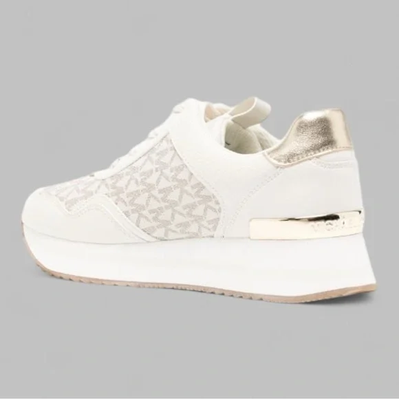 Michael Kors Raina logo-jacquard Platform Sneakers, New - Picture 3 of 5